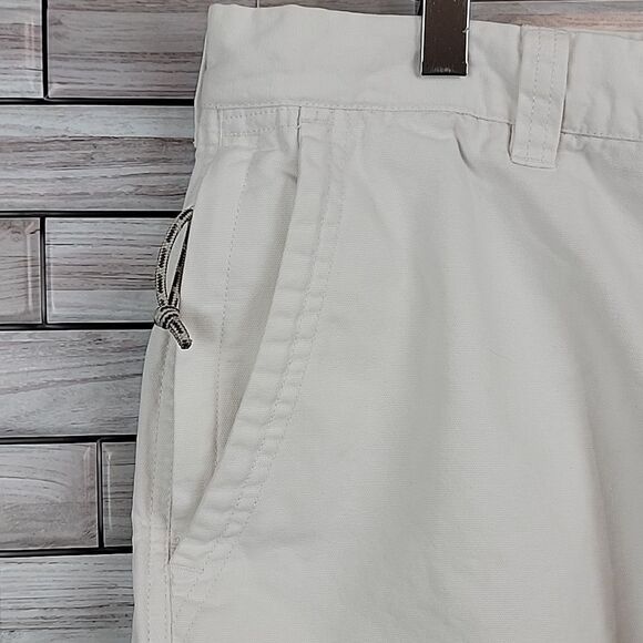 Columbia white cotton canvas shorts Size 14 - Picture 3 of 11